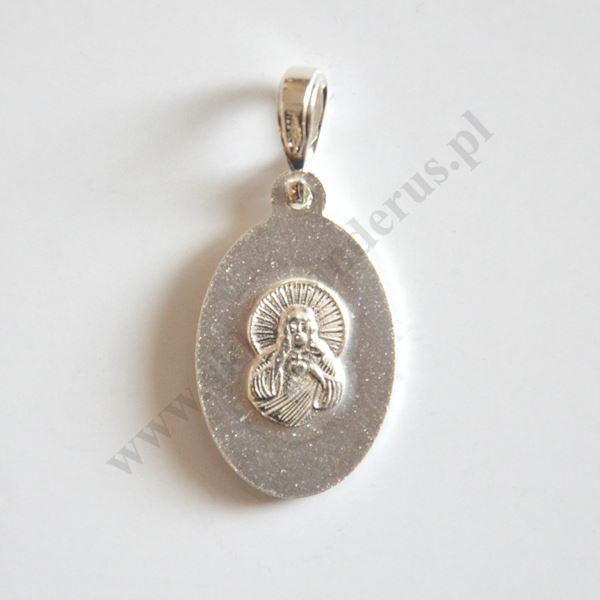 MEDALIK MATKI BOŻEJ SZKAPLERZNEJ - SERCE PANA JEZUSA - wys. 2.9 cm - 81433