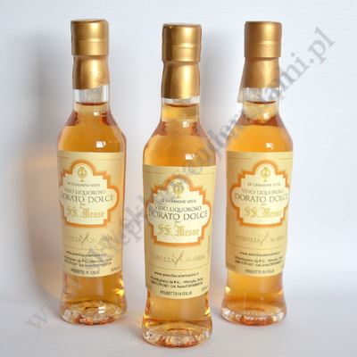 POMILIA CALAMIA DORATO DOLCE - wino mszalne - białe, likierowe - mała butelka 100 ml