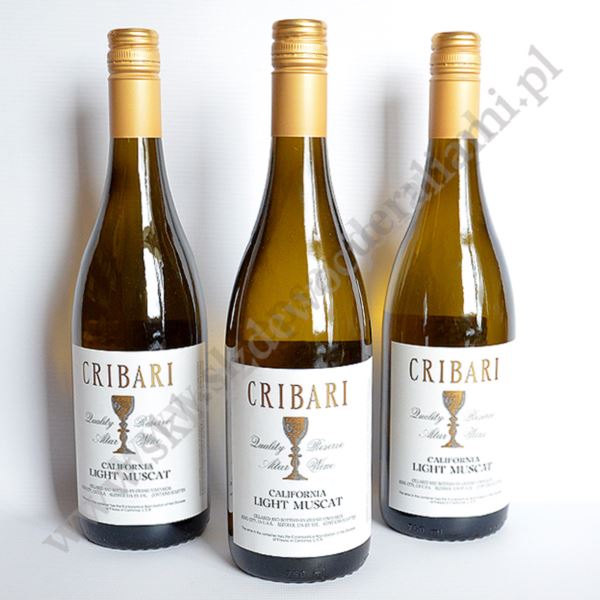 CRIBARI CALIFORNIA LIGHT MUSCAT - wino mszalne - białe słodkie