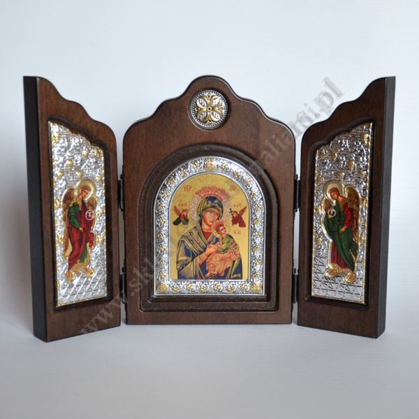 MATKA BOŻA NIEUSTAJĄCEJ POMOCY - drewniany tryptyk - 88467