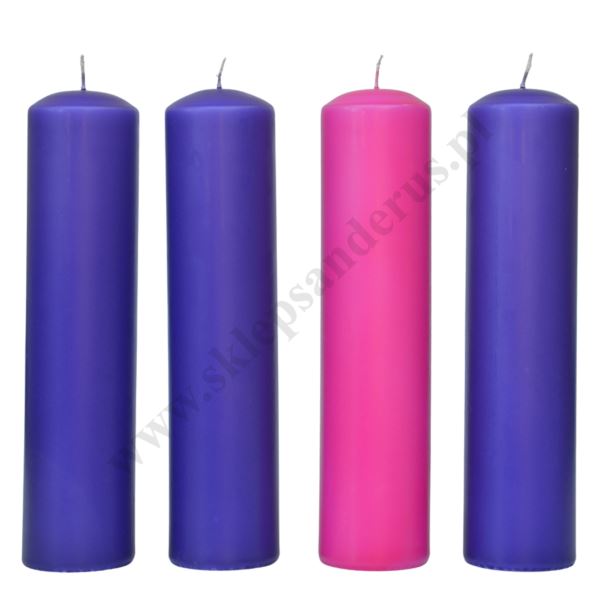 ŚWIECE ADWENTOWE - wys. 30 cm - 10136