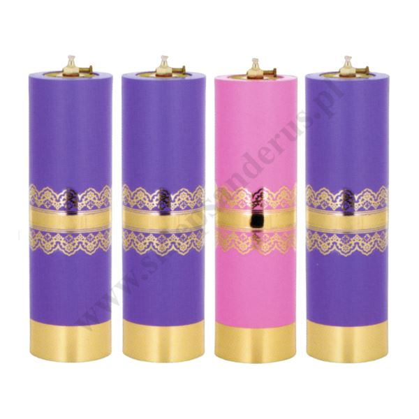 ŚWIECE ADWENTOWE OLEJOWE - wys. 31 cm - komplet - 20002