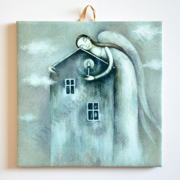 ANIOŁ - obrazek na ceramice 15 x 15 cm - 58979 ANIOŁ - obrazek na ceramice 15 x 15 cm - 58979