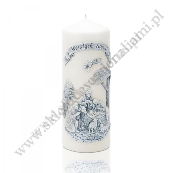 ŚWIĄTECZNA ŚWIECA - wys. 21 cm - 73224