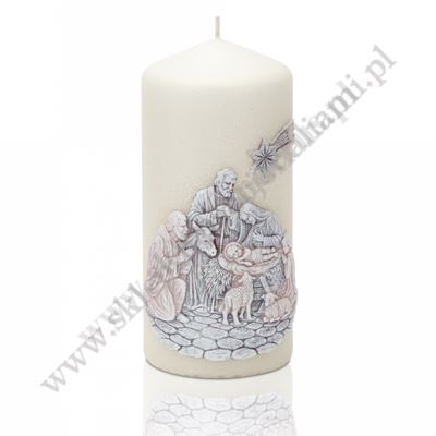 ŚWIECA BOŻE NARODZENIE - wys.15 cm - 78562