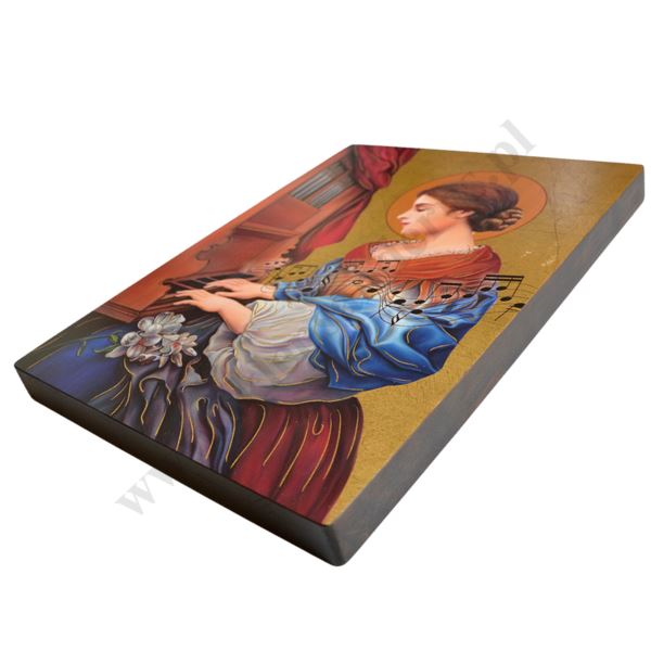 ŚWIĘTA CECYLIA - ikona 29 x 39 cm - 87913
