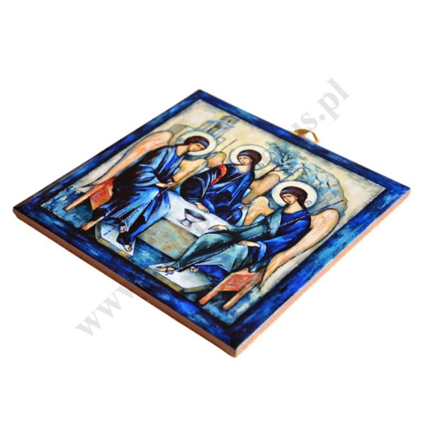 TRÓJCA RUBLOWA - obrazek na ceramice 10 x 10 cm - 30822