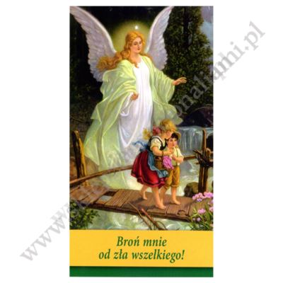 ANIOŁ STRÓŻ - obrazek 7 x 13 cm - paczka 100 szt. - 4030
