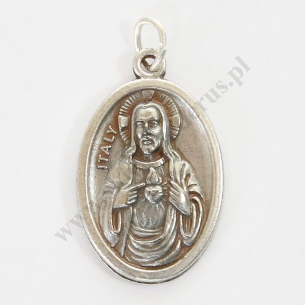 SERCE PANA JEZUSA I MATKA BOŻA SZKAPLERZNA - wys. 2.5 cm - 50392