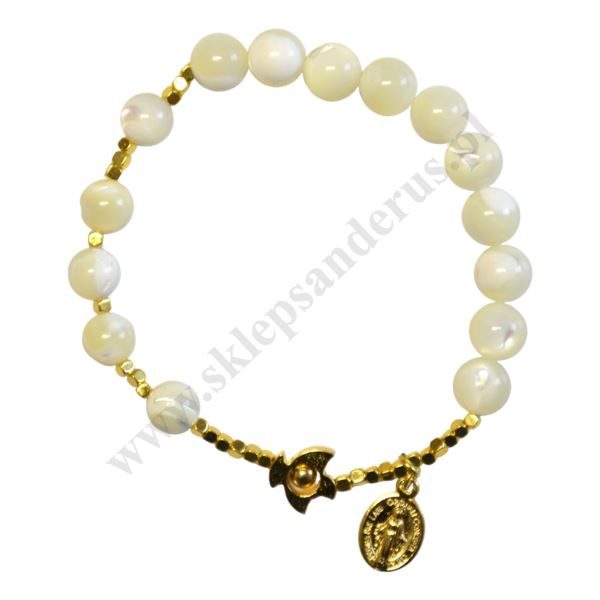 BRANSOLETKA MASA PERŁOWA NA SZNURKU - 50856 BRANSOLETKA MASA PERŁOWA NA SZNURKU - 50856