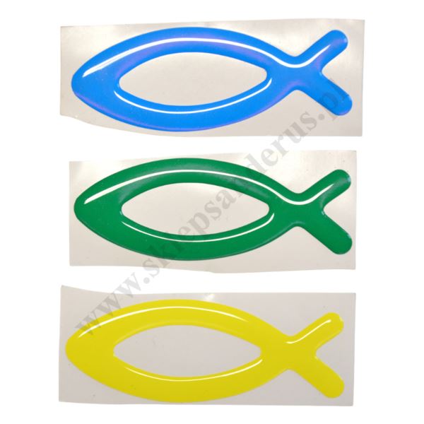 RYBA ŻELOWA - emblemat format 8.5 x 3.2 cm - 3224_M RYBA ŻELOWA - emblemat format 8.5 x 3.2 cm - 3224_M