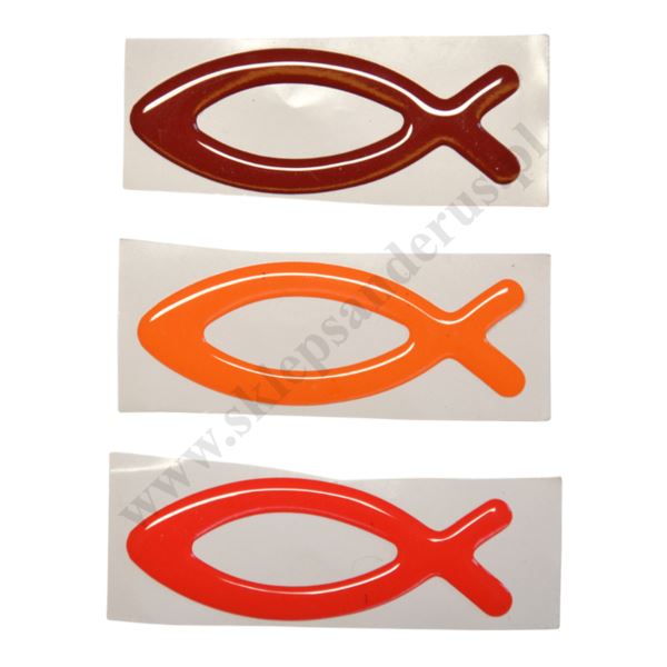 RYBA ŻELOWA - emblemat format 8.5 x 3.2 cm - 3224_M RYBA ŻELOWA - emblemat format 8.5 x 3.2 cm - 3224_M