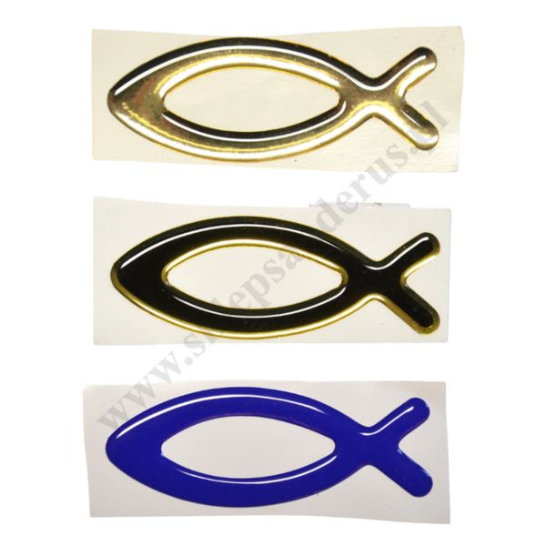 RYBA ŻELOWA - emblemat format 8.5 x 3.2 cm - 3224_M RYBA ŻELOWA - emblemat format 8.5 x 3.2 cm - 3224_M