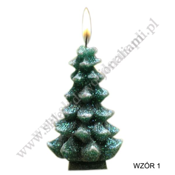 ŚWIECA CHOINKA - wys. 10 cm - 78560