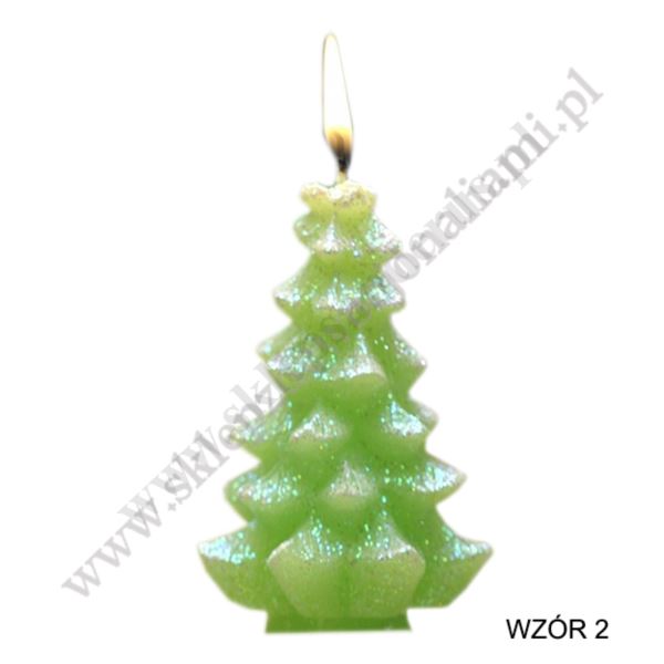 ŚWIECA CHOINKA - wys. 10 cm - 78560