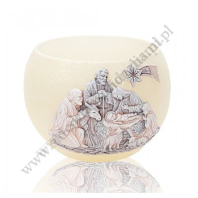 LAMPION BOŻE NARODZENIE - wys. 9 cm - 78561