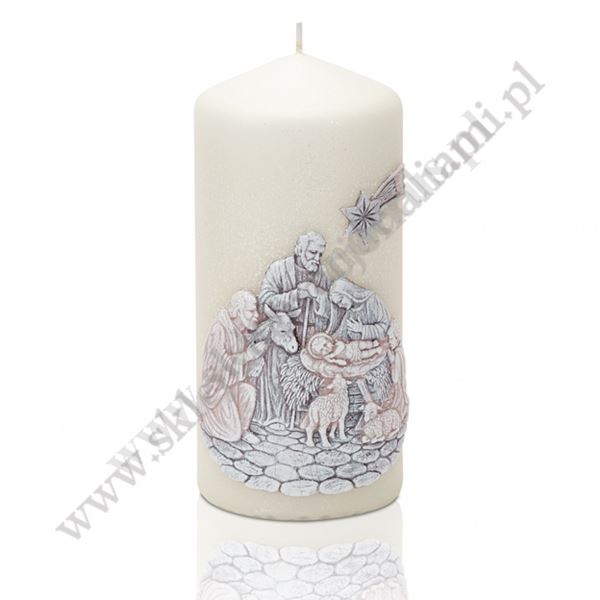 ŚWIECA BOŻE NARODZENIE - wys.15 cm - 78562