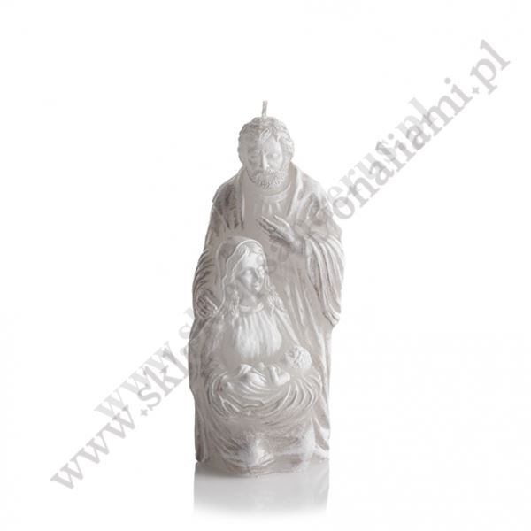 ŚWIECA ŚWIĘTA RODZINA - wys. 15.5 cm - mix kolorów - 86345