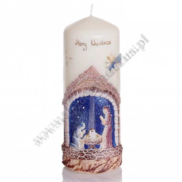 ŚWIECA BOŻE NARODZENIE - wys. 19 cm - 51324