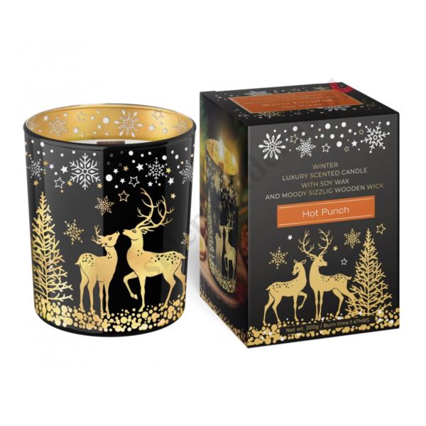 ŚWIECA ZAPACHOWA W SZKLE - wys.10 cm - 50563