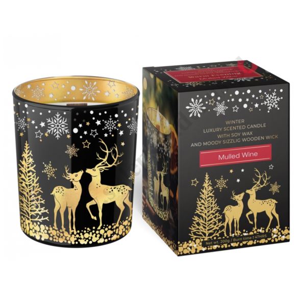 ŚWIECA ZAPACHOWA W SZKLE - wys.10 cm - 50563