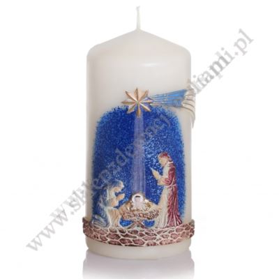 ŚWIECA BOŻE NARODZENIE - wys. 14 cm - 51323