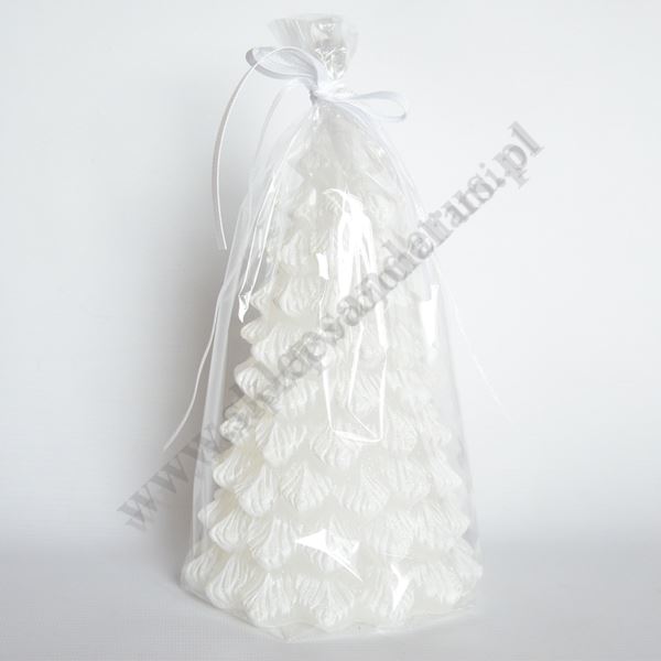 ŚWIECA CHOINKA - wys.20 cm - mix kolorów - 76830