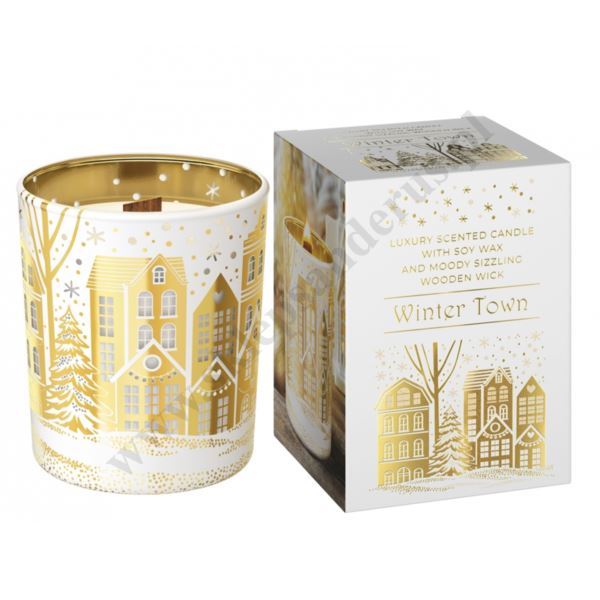 ŚWIECA ZAPACHOWA W SZKLE. WINTER TOWN - 65165