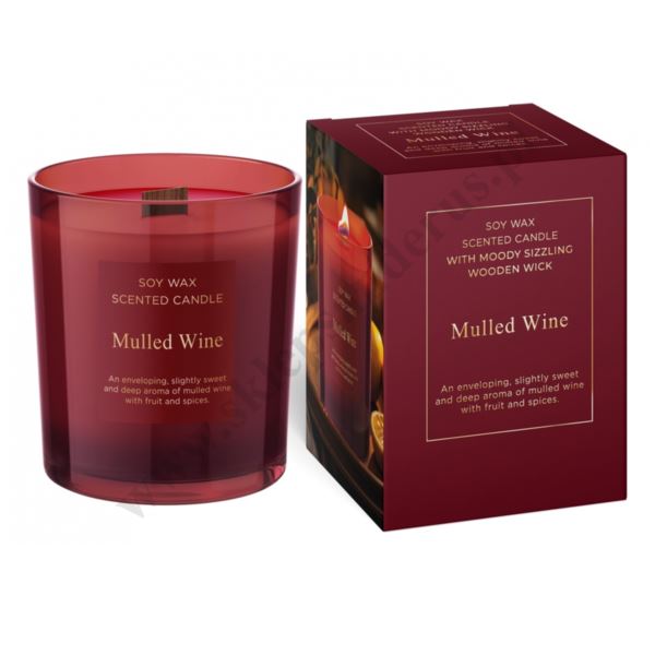 ŚWIECA ZAPACHOWA W SZKLE - MULLED WINE - 61164