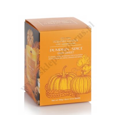 PUMPKIN SPICE - ŚWIECA ZAPACHOWA W SZKLE - ZAPACH SEMI SWEET  LUB SEMI DRY - 5162