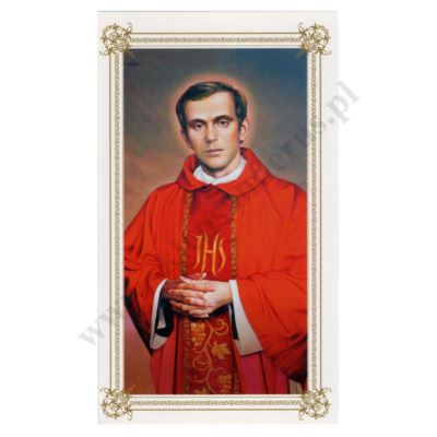 BŁ. KS. JERZY POPIEŁUSZKO - format 6.5 x 11 cm - paczka 100 szt. - 75932