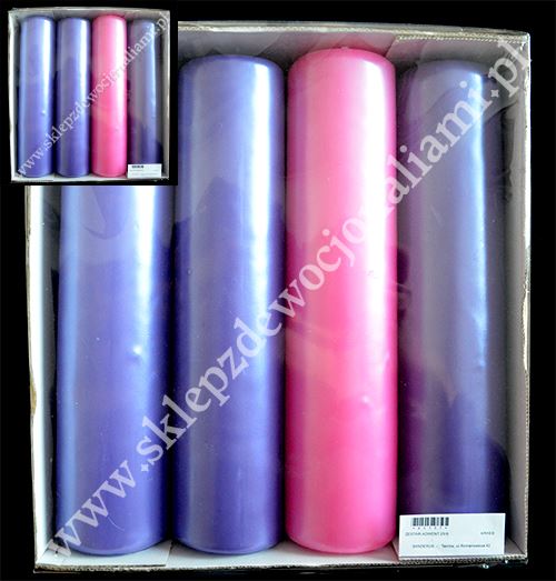 KOMPLET ŚWIEC DO WIEŃCA ADWENTOWEGO - 65327 KOMPLET ŚWIEC DO WIEŃCA ADWENTOWEGO - 65327