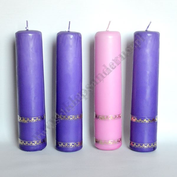 ŚWIECE ADWENTOWE - komplet wys. 25 cm - 8350 ŚWIECE ADWENTOWE - komplet wys. 25 cm - 8350