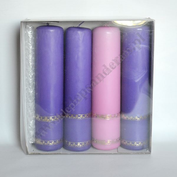 ŚWIECE ADWENTOWE - komplet wys. 25 cm - 8350 ŚWIECE ADWENTOWE - komplet wys. 25 cm - 8350