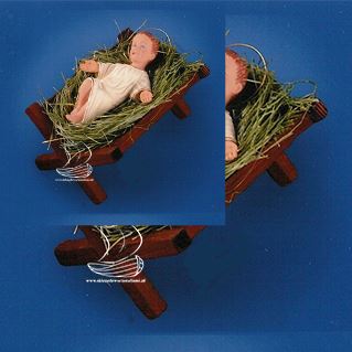 DZIECIĄTKO NA SIANKU W ŻŁÓBKU - D4