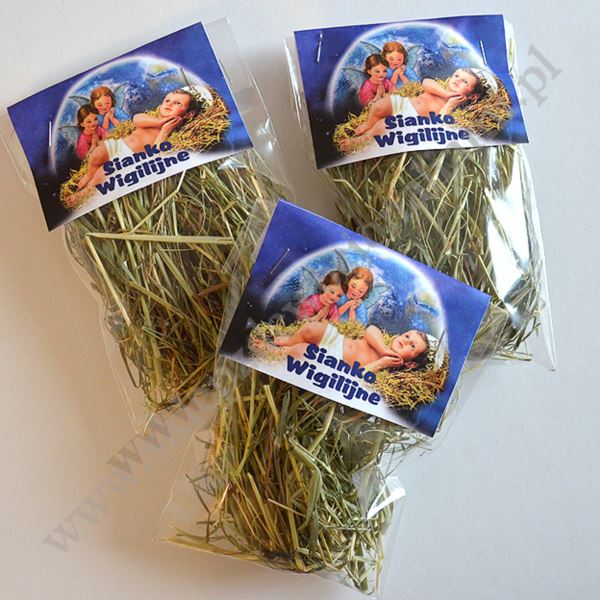 DEKORACJA NA STÓŁ WIGILIJNY - SIANKO