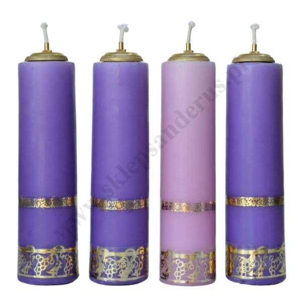 ŚWIECE ADWENTOWE OLEJOWE - wys. 30 cm - 8696 ŚWIECE ADWENTOWE OLEJOWE - wys. 30 cm - 8696