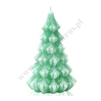 ŚWIECA CHOINKA Z DIODĄ - wys.15 cm - 87529
