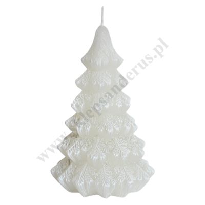 ŚWIECA CHOINKA Z DIODĄ - wys.15 cm - 87529