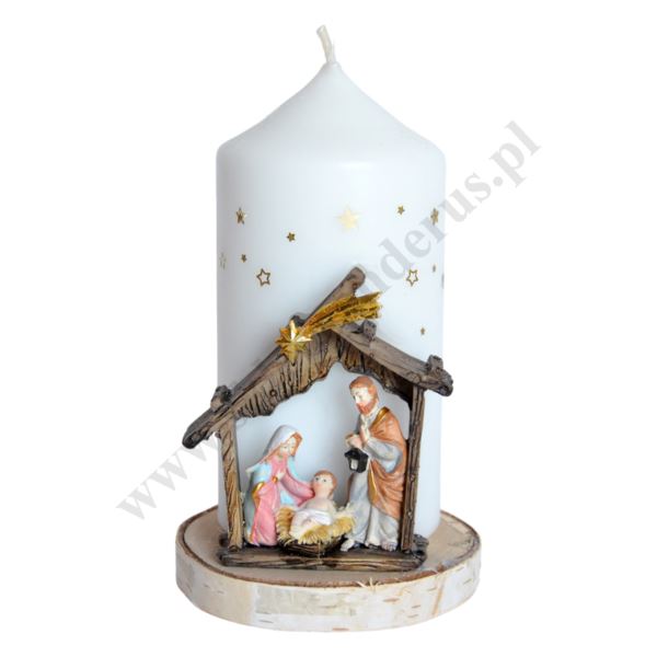 ŚWIECA NA BOŻE NARODZENIE - wys. 18.5 cm - 83055