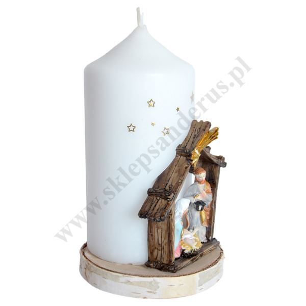 ŚWIECA NA BOŻE NARODZENIE - wys. 18.5 cm - 83055