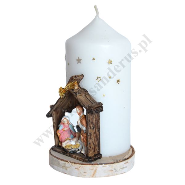ŚWIECA NA BOŻE NARODZENIE - wys. 18.5 cm - 83055