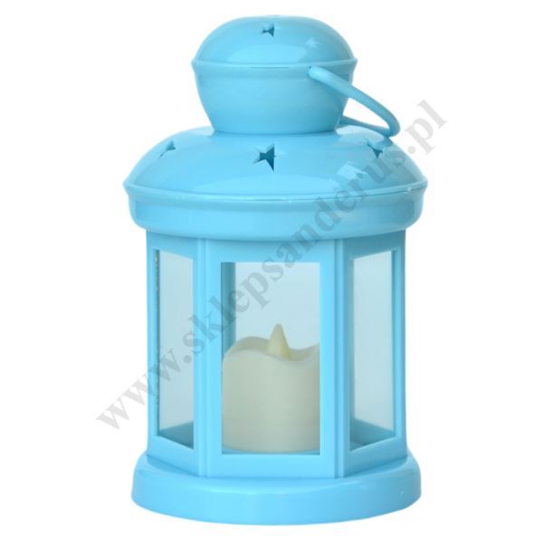 LAMPION RORATNI-ADWENTOWY JASNY NIEBIESKI - 82363