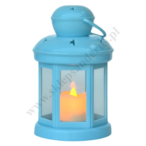 LAMPION RORATNI-ADWENTOWY JASNY NIEBIESKI - 82363