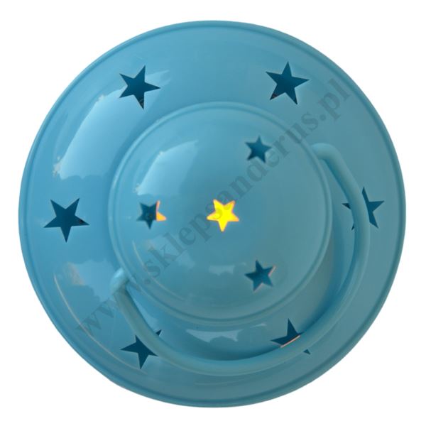 LAMPION RORATNI-ADWENTOWY JASNY NIEBIESKI - 82363