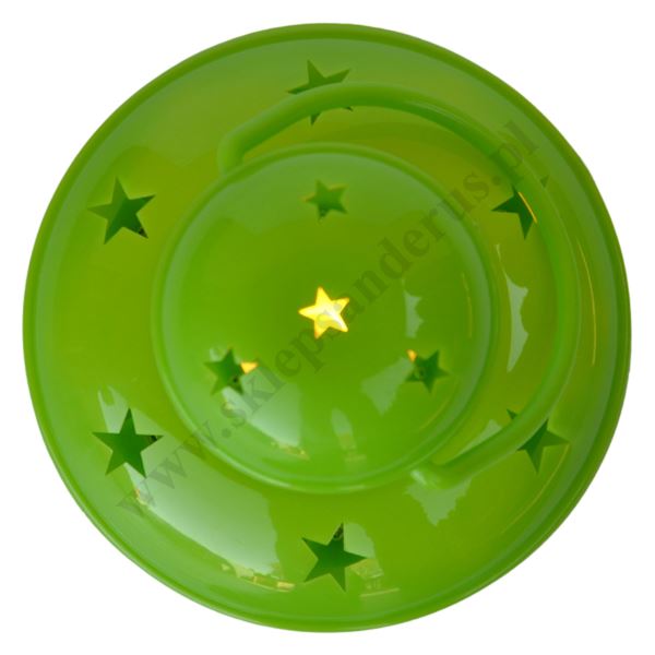 LAMPION RORATNI-ADWENTOWY ZIELONY  - 82365