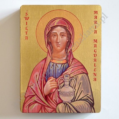 ŚWIĘTA MARIA MAGDALENA - IKONA - 12 cm x 16 cm - 3447-B