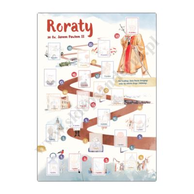 RORATY ZE ŚW. JANEM PAWŁEM II - sprawdziany adwentowe - kpl. 30 szt. - 56307
