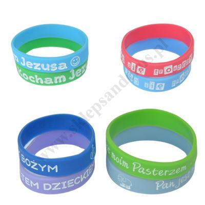 BRANSOLETKA ŻELOWA - mix wzorów - 8609