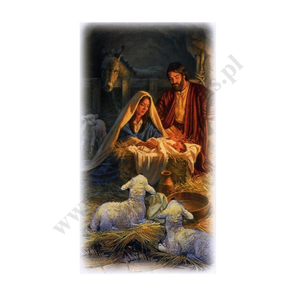 OBRAZEK KOLĘDOWY - format 7 x 13 cm - bez tekstu - paczka 100 szt. - 87905 OBRAZEK KOLĘDOWY - format 7 x 13 cm - bez tekstu - paczka 100 szt. - 87905